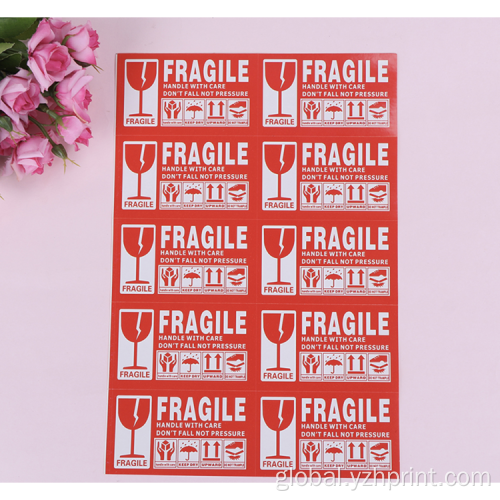 Fragile Sticker Printing Fragile Sticker Labels Customized Fragile Sticker Supplier